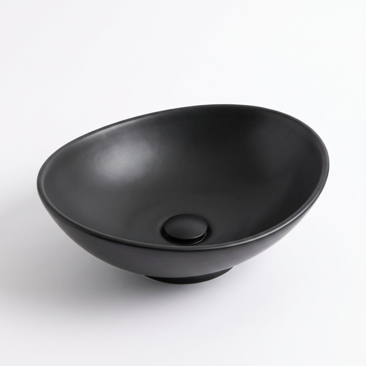 Vasque Salle de Bain | Ovale Noir | oryabain