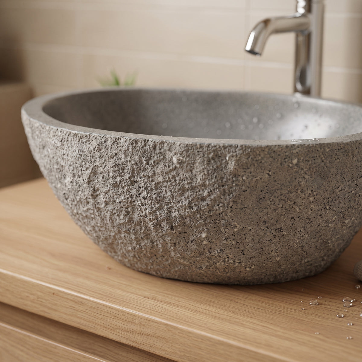 Vasque Salle de Bain | Ovale en Pierre | oryabain