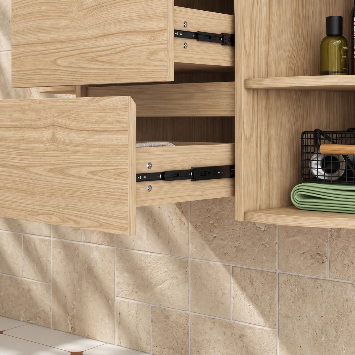 Meuble Vasque Salle de Bain | Moderne & Naturel | oryabain